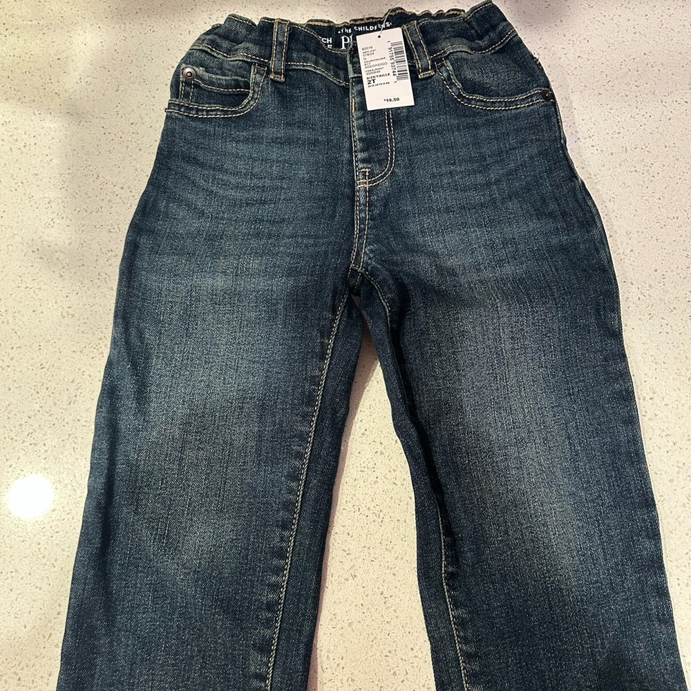 The Children's Place Blue Relaxed Jeans with Elastic Waistband - New With Tags